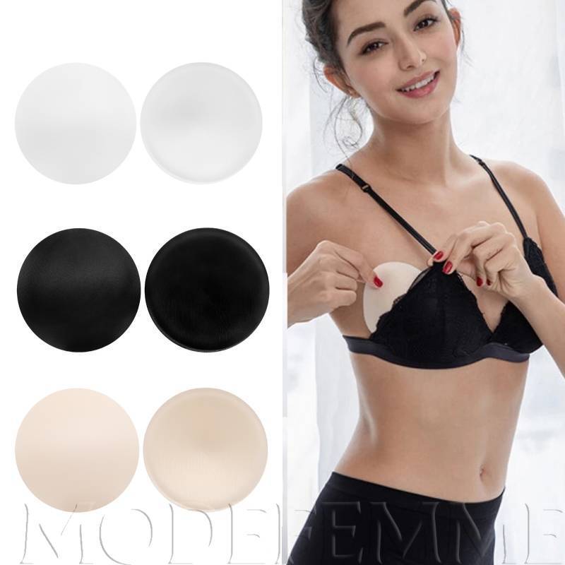 [Sponge Foam Push Up Comfy Round Bra Pads Inserts][Removable Push Up Breast Pads for Women Bikinis, 