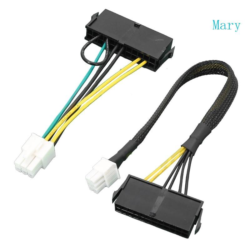Mary ATX PSU 24 Pin to เมนบอร์ด 6Pin สําหรับ 6Pin เมนบอร์ดสายไฟ