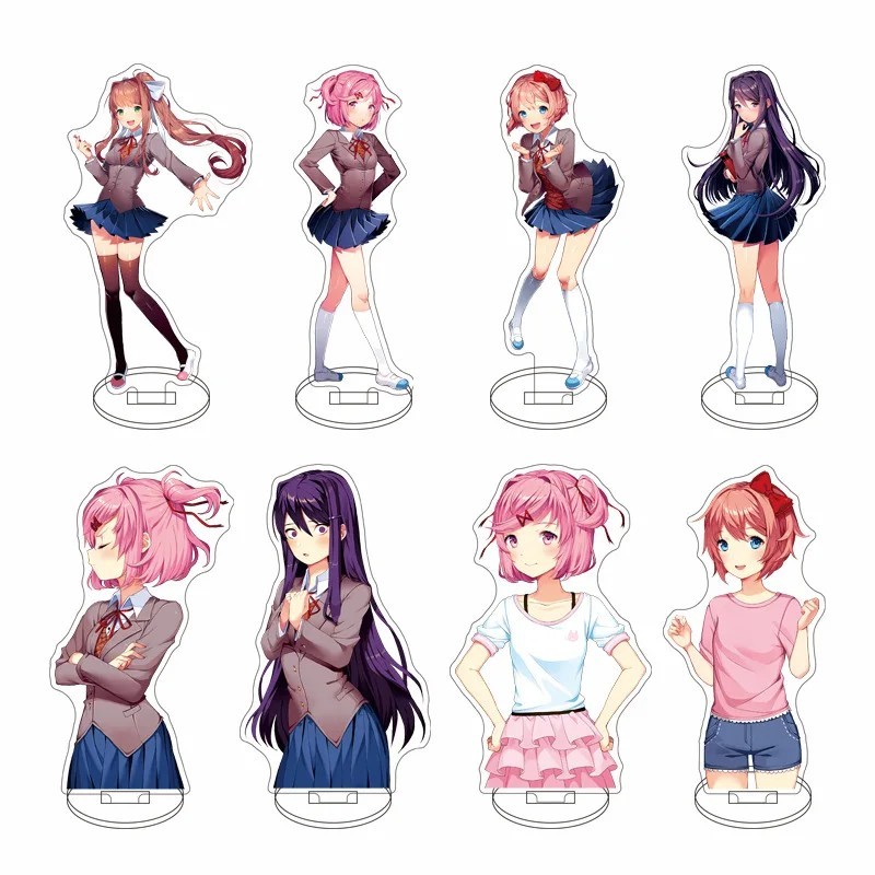 Standee รุ่น Doki Doki Literature Club DDLC Mica ตัวอักษรอะคริลิค Monika Sayori Natsuki Yuri สะสมการ