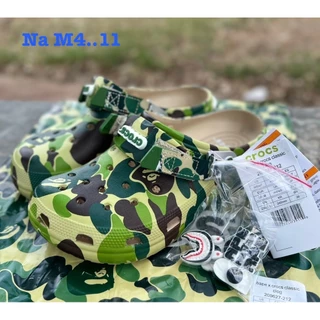 รองเท้าแตะCroc x รุ่นครอสเบ๊บ Bape Classic การ์ตูนสุดฮิต ใส่สบายด้วยเทคโนโลยี Croslite AMA149
