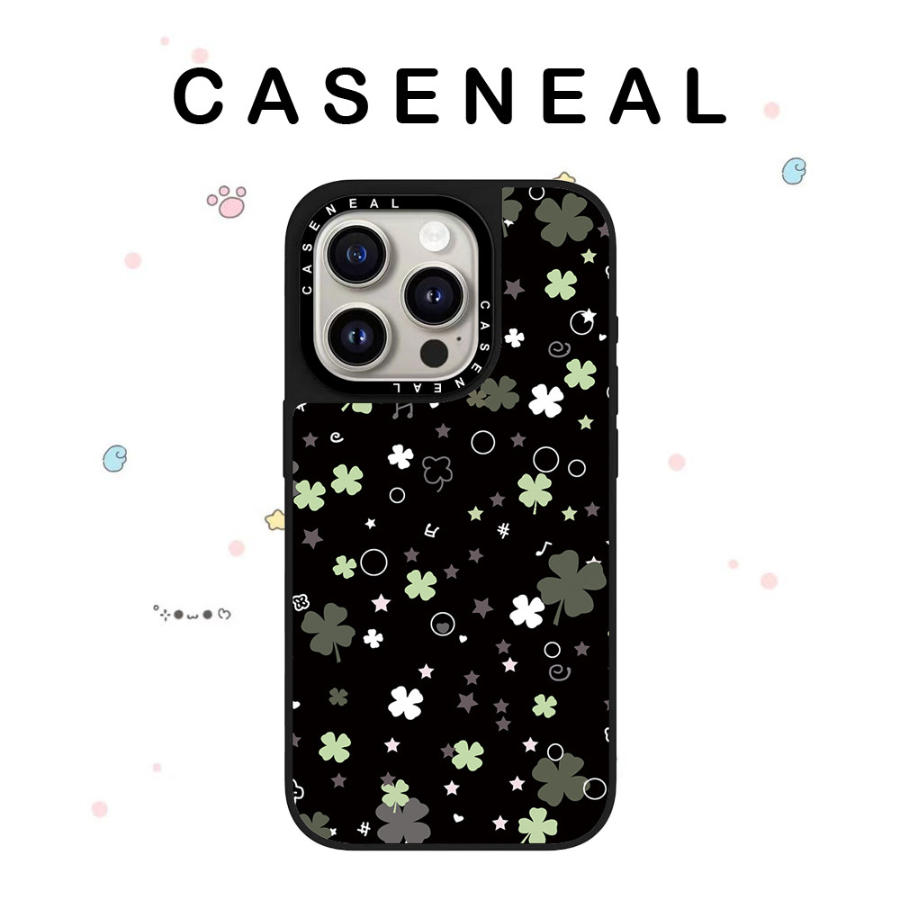 CASENEAL Star Clover คุณภาพสูงกระจกเคสโทรศัพท์เหมาะสําหรับiPhone 17ProMax 17pro 17 air 16promax 16 15promax 15 14promax 13 13Promaxแฟชั่นAnti Drop Hard Case