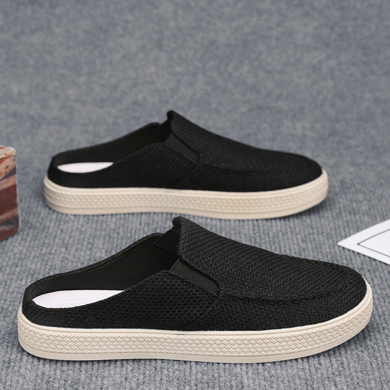 Sailing Shoes Casual Lazy Slip-On Half Slip-On Slip-On Shoes Durable Anti-Making All-Match Players
