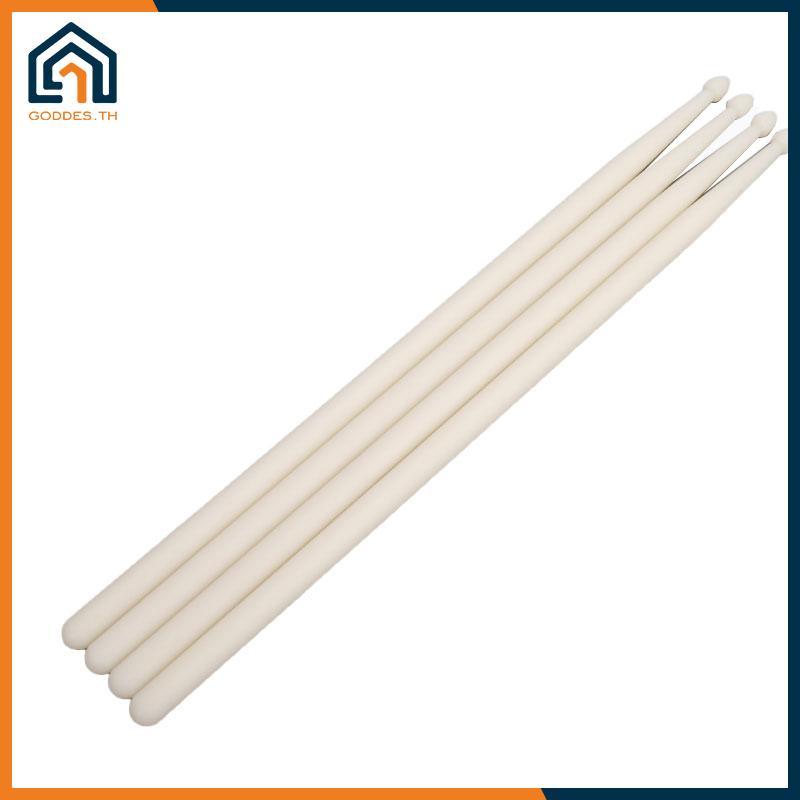 Goddes 1 คู่ 5A Luminous Drum Stis Drum Set Fluorescent Drumstis Glow in The Dark TH