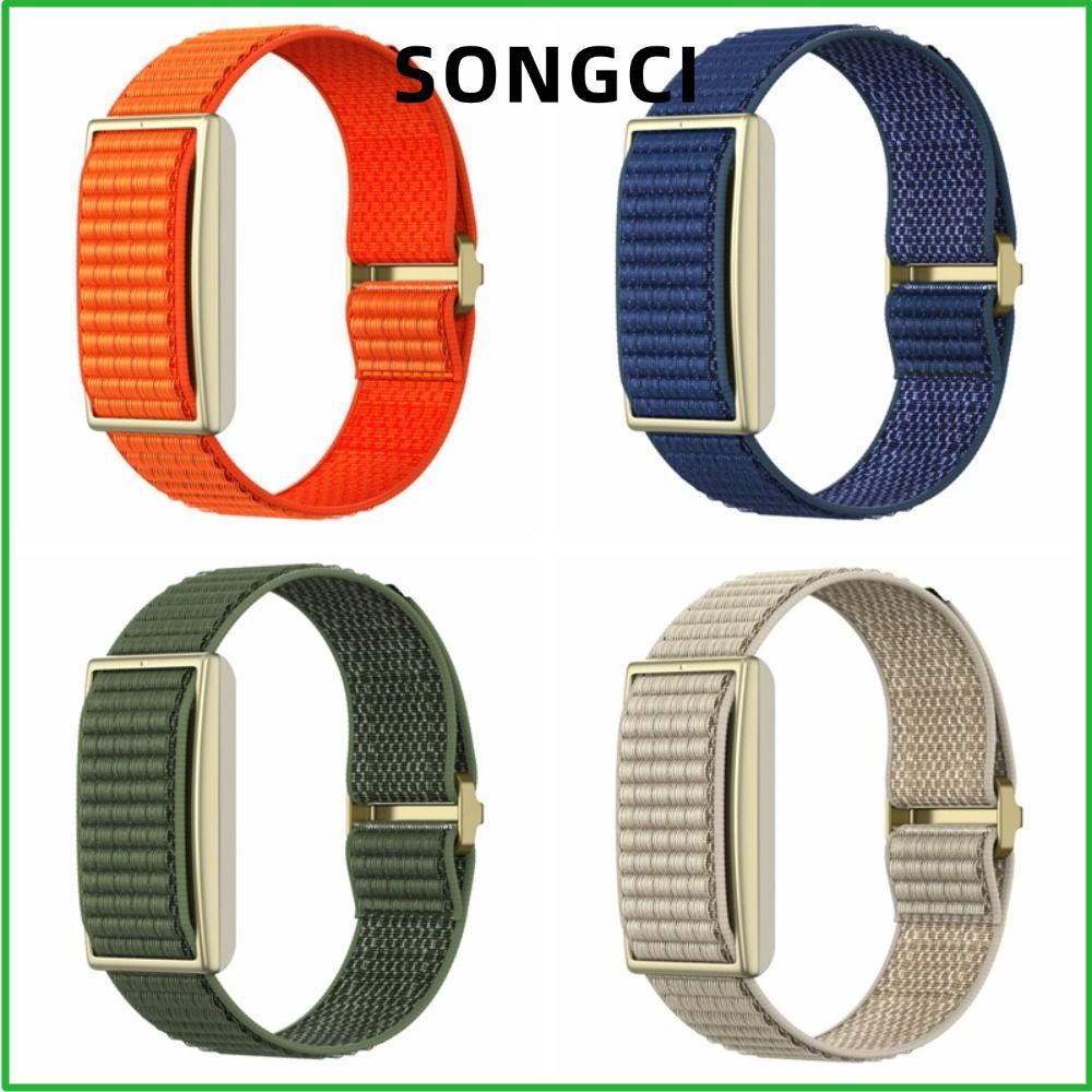 SONGCI Sport Band, Nylon Loop Design Fitness Tracker Strap, Breathable สายรัดข้อมือแบบปรับได้สําหรับ