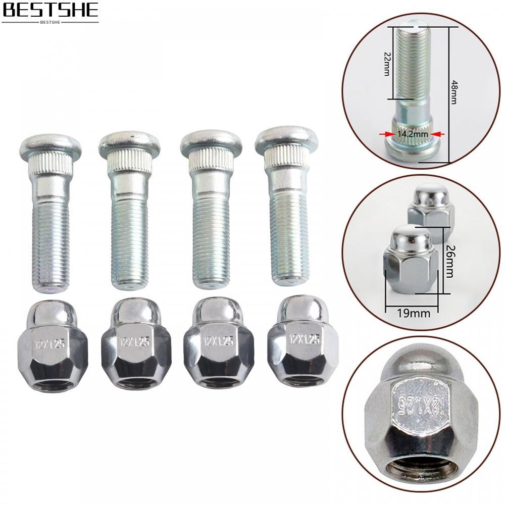 ล้อ Hub Bolt Stud 28171AJ000 M12*1.25 Silver Wheel Hub Bolt รถอุปกรณ์เสริม