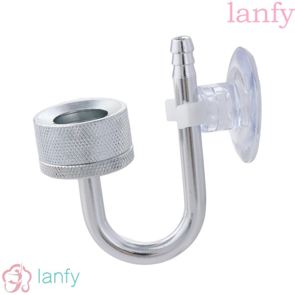 LANFY Aquarium CO2 Diffuser สําหรับพืชสแตนเลส Solenoid Regulator ระบบเชื่อมต่อหลอดพร้อมถ้วยดูด CO2 Atomizer