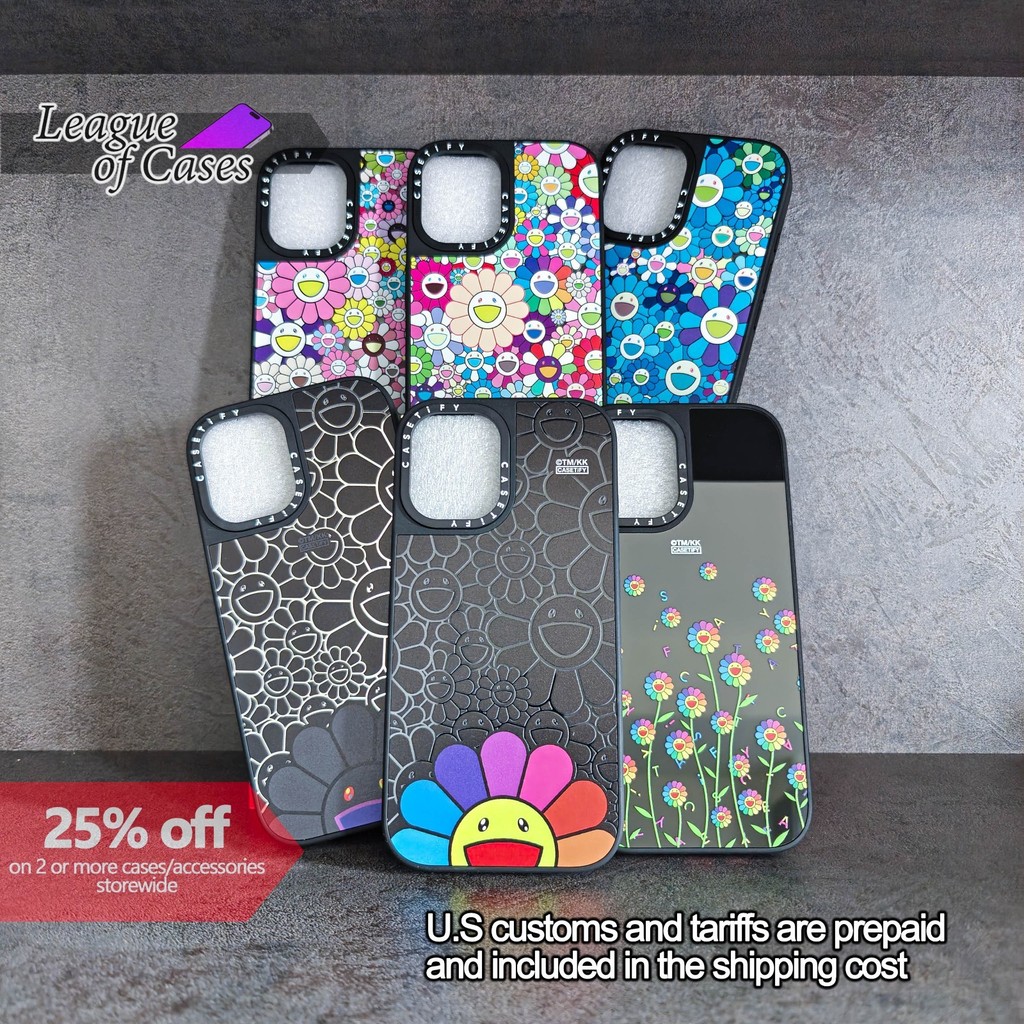 Murakami Casetify Mirror Protective Case เหมาะสําหรับตัวเลือก iPhone 13-17