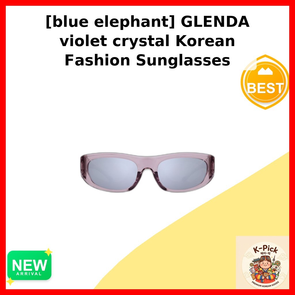 แว่นกันแดングาม ๆ สไตล์เกาหลี GLENDA Violet Crystal กรอบคริสตัลสีม่วง by k_pick