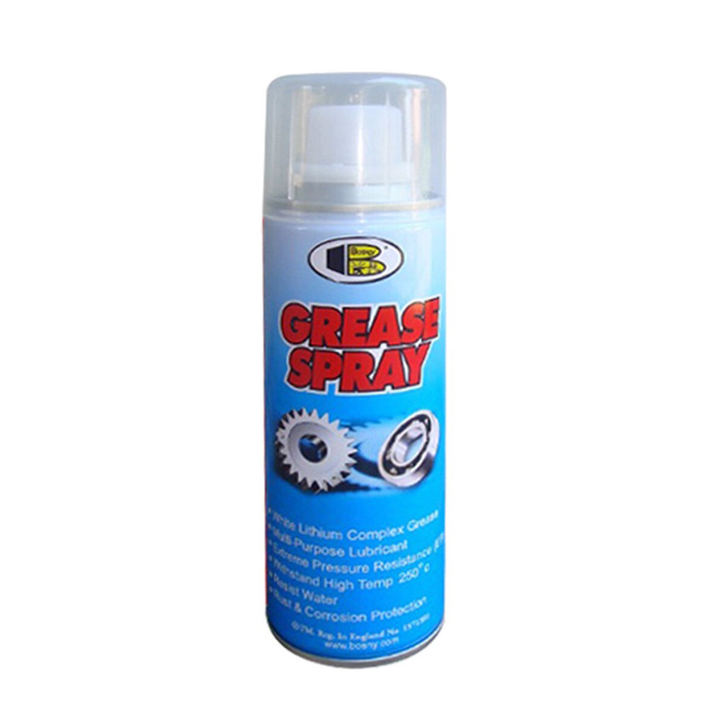 BOSNY สีสเปรย์จารบี 400 ซีซี รุ่น B115 สีขาว |CAN|