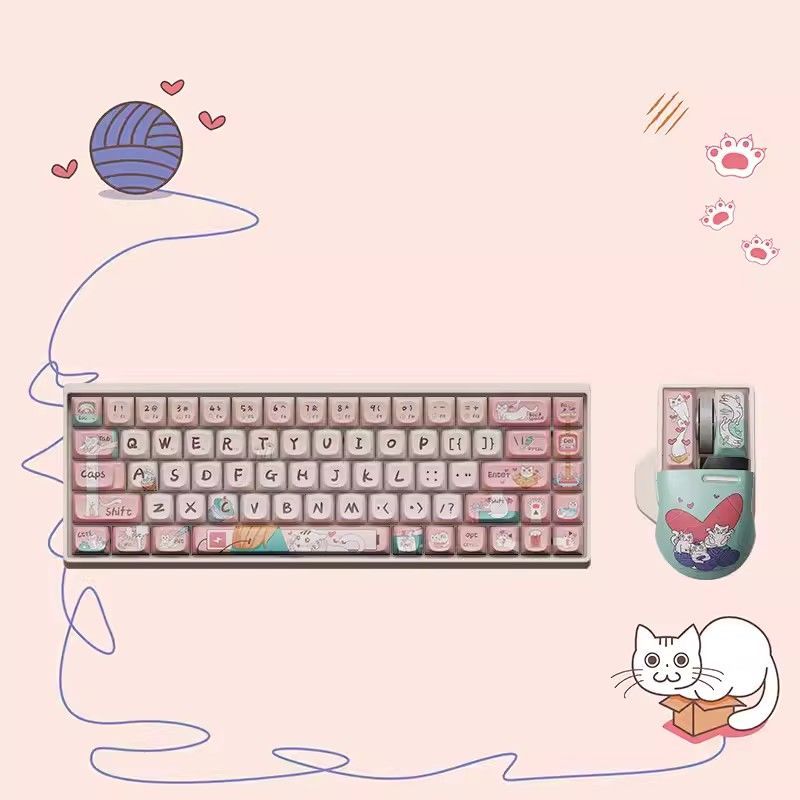 [LOFREE] LOFREE Small Alice Mechanical Keyboard Bluetooth Three-Mode Hot Plug 68/100 Keyboard Office