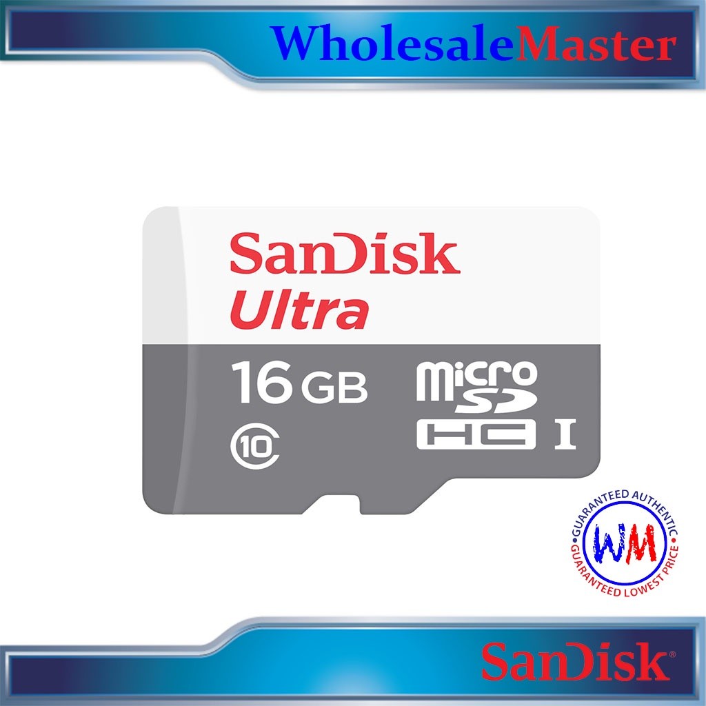 Sandisk Ultra Micro SD SDHC 80MB/s 16GB SDSQUNS-016G