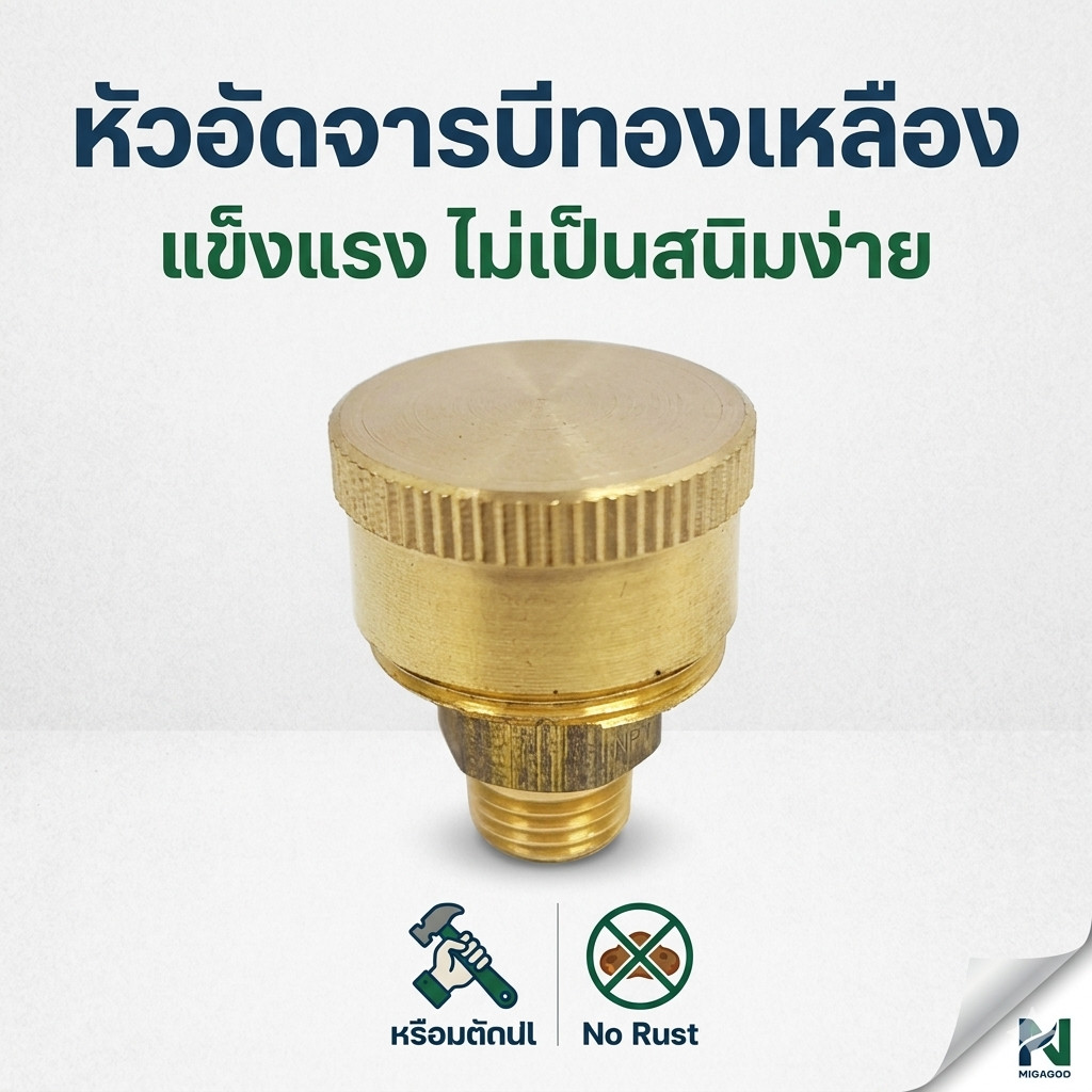 หัวอัดจารบีทองเหลือง แข็งแรง ไม่เป็นสนิมง่าย  Byเพื่อนเกษตร888 – โปรปัง
