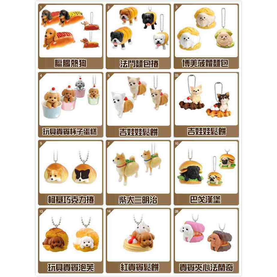 BANDAI BANDAI Cute Snack Dog Fruit Dog Bread Dog Series Gacha