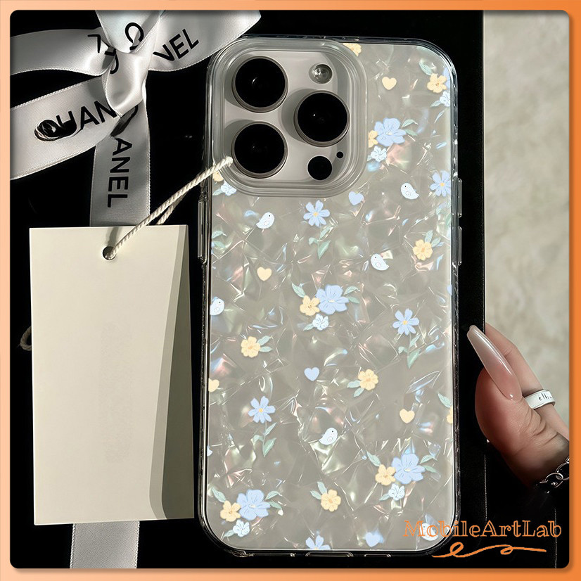 สําหรับ เคสไอโฟน13 เคสโทรศัพท์ ดอกไม้ขนาดเล็ก สำหรับ iPhone 11 12 13 14 16 15 Pro Max X 7P 8P XS Max XR เคส เคสไอโฟนสวยๆ