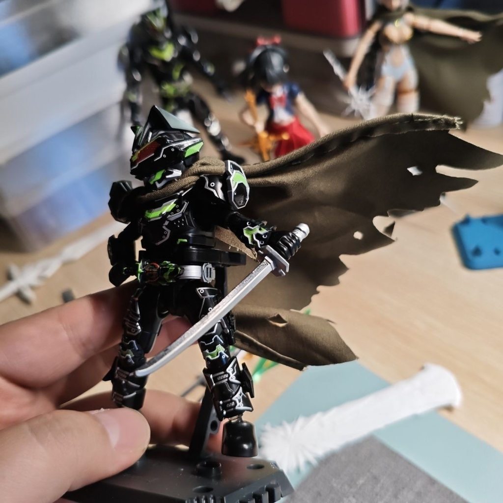 Blokees Kamen Rider Cape Mod Parts - Universal Fit สําหรับ Bandai SHF/Action Figures/Building Block 