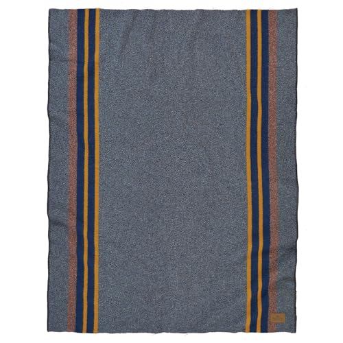 Pendleton Camp Blanket, Wool, Throw, 54x66, Blue, 5945612