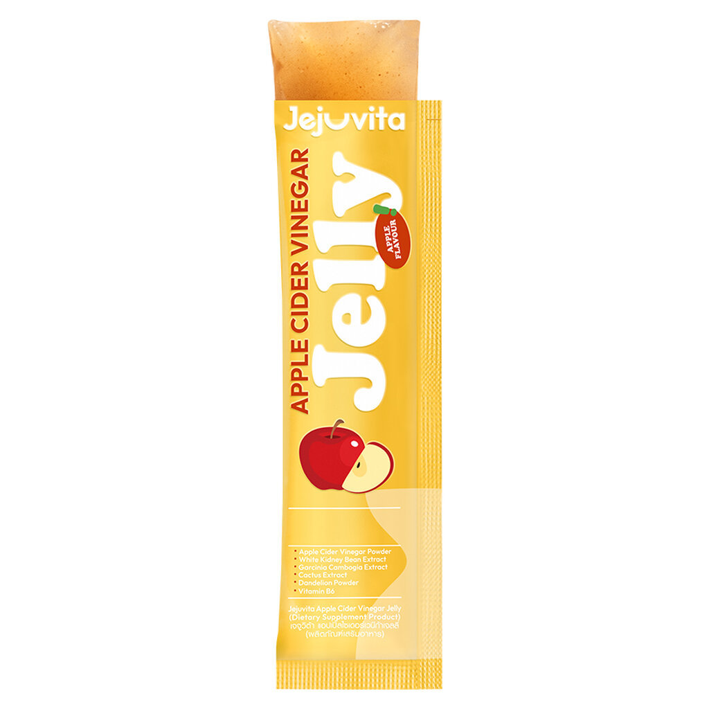 Jejuvita เจจูวิต้า แอปเปิ้ล ไซเดอร์ เวนีก้า เจลลี่ 25 กรัม x 10 ซอง กลิ่นแอปเปิ้ล ราคา ถูกที่สุด ดีลบีเคเค แกลเลอรีภาพที่ 3