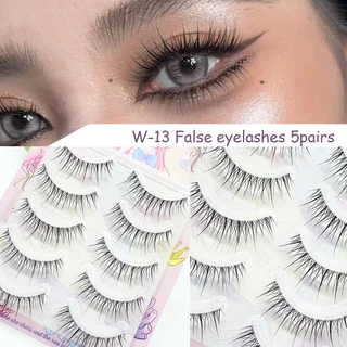 ยาว ขนตาปลอม ธรรมชาติ สไตล์มังงะ ลุคดวงตาโต Fairy Wispy Cross Curling