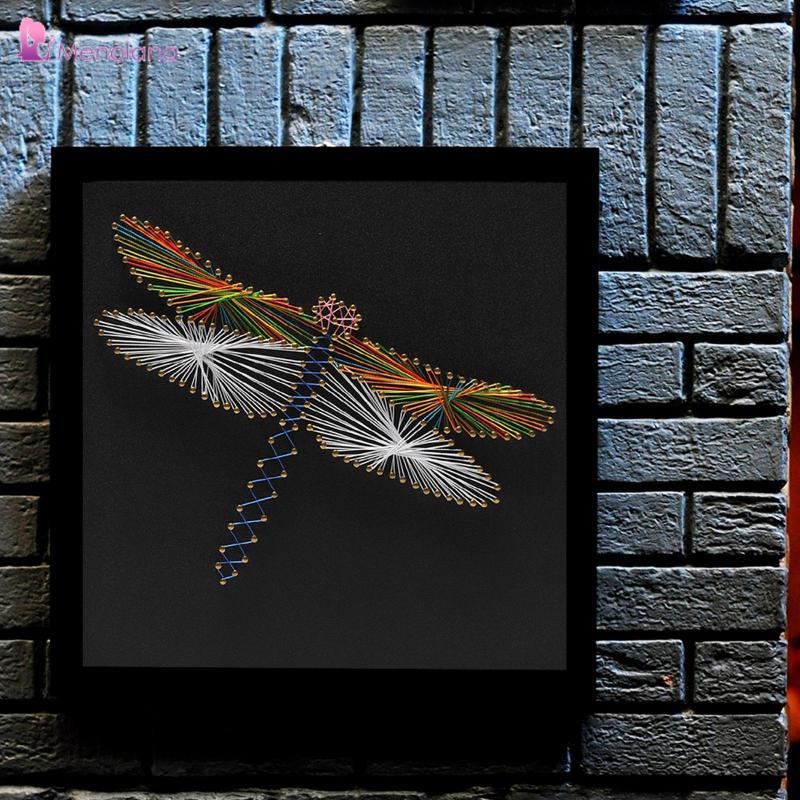 [Menolana] Pin String Art Dragonfly String Art Kits DIY ตกแต่งบ้านสําหรับผู้ใหญ่เด็ก