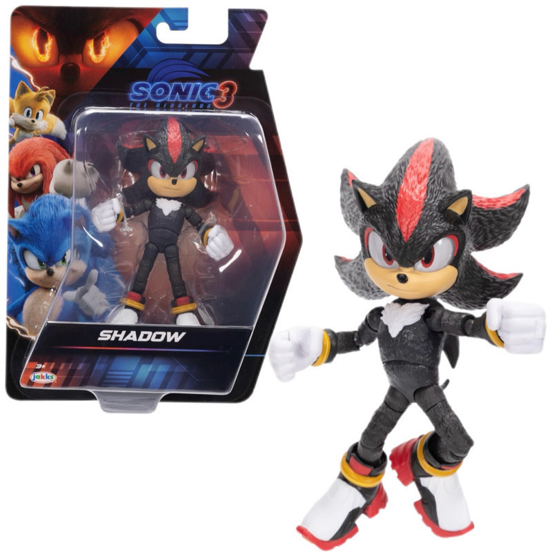 ของแท้ JAKKS sonic3 Shadow Hedgehog Supersonic Boy sonic3 เคลื่อนย้ายได้ตุ๊กตาตกแต่งของขวัญ