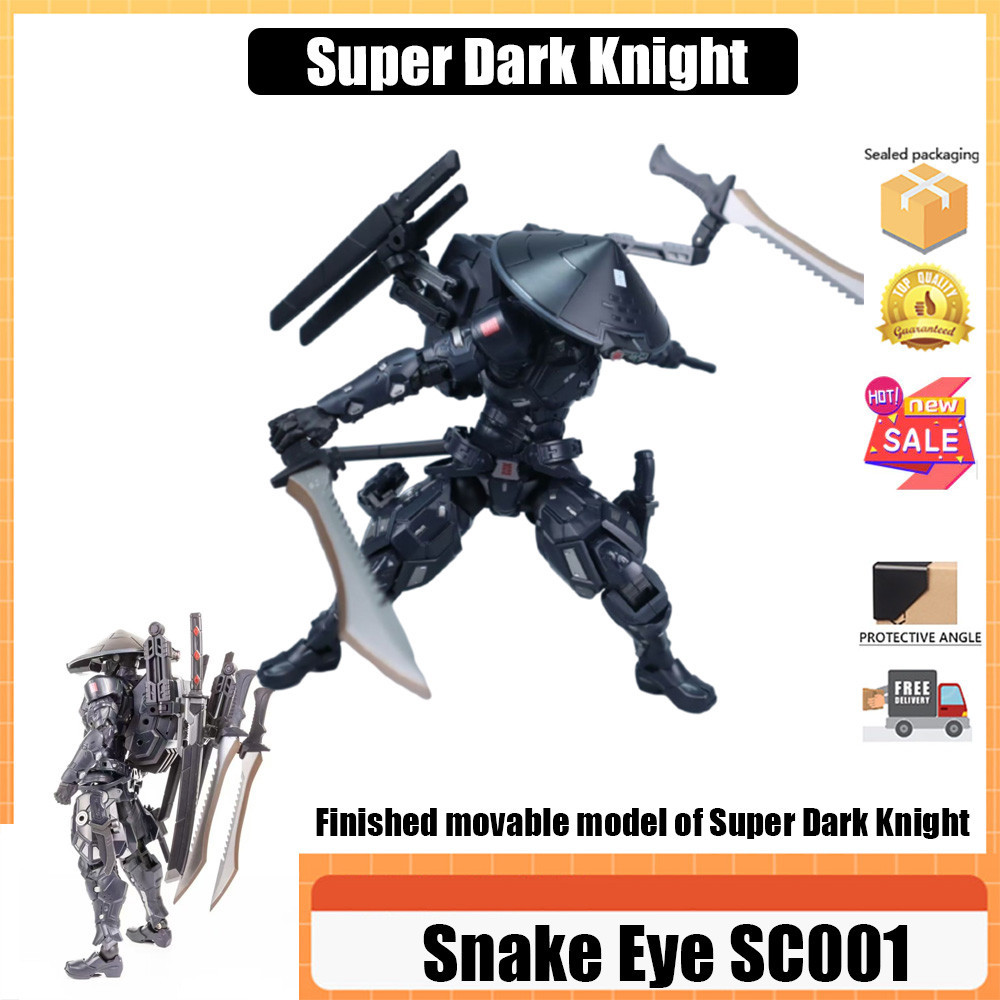 Super Dark Knight Snake Eye SC001 คอลเลกชันผลิตภัณฑ์ใหม่เล่นกองกําลังพิเศษ Super Black Samurai Snake Eye SC001 ผลิตภัณฑ์สําเร็จรูปเคลื่อนย้ายได้รูป