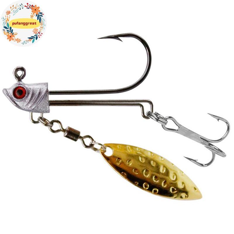 Pufanggreat Fish Hook 1PCS Jig Hook ตะขอตะกั่วปลา 7g10g17g Jig Fishing Hook TH