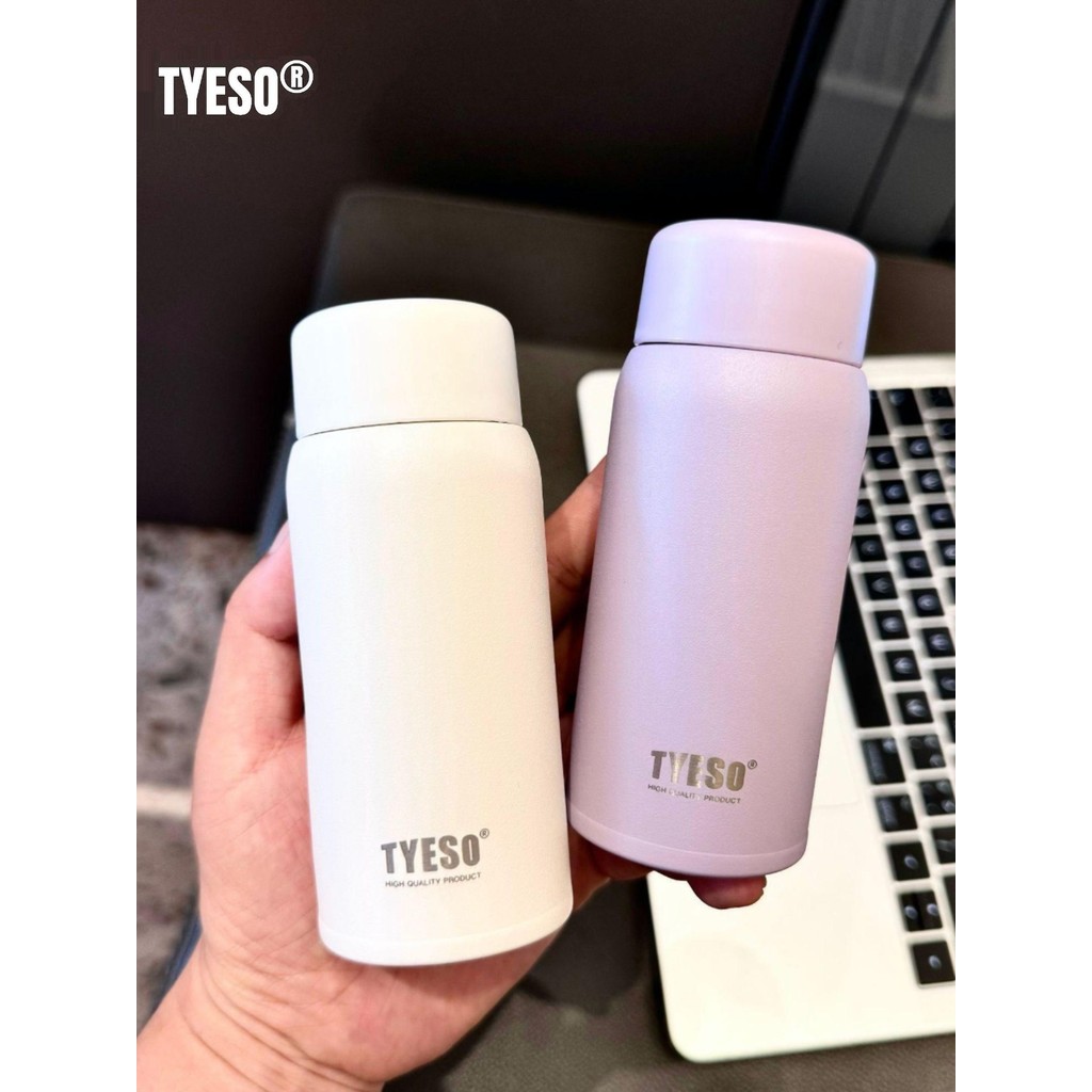 แก้วน้ำเก็บความเย็น แก้วเชค TYESO Pocket Ultra-Light Mini Thermos Cup 150ml หญิงน่ารักขนาดเล็กแบบพกพ