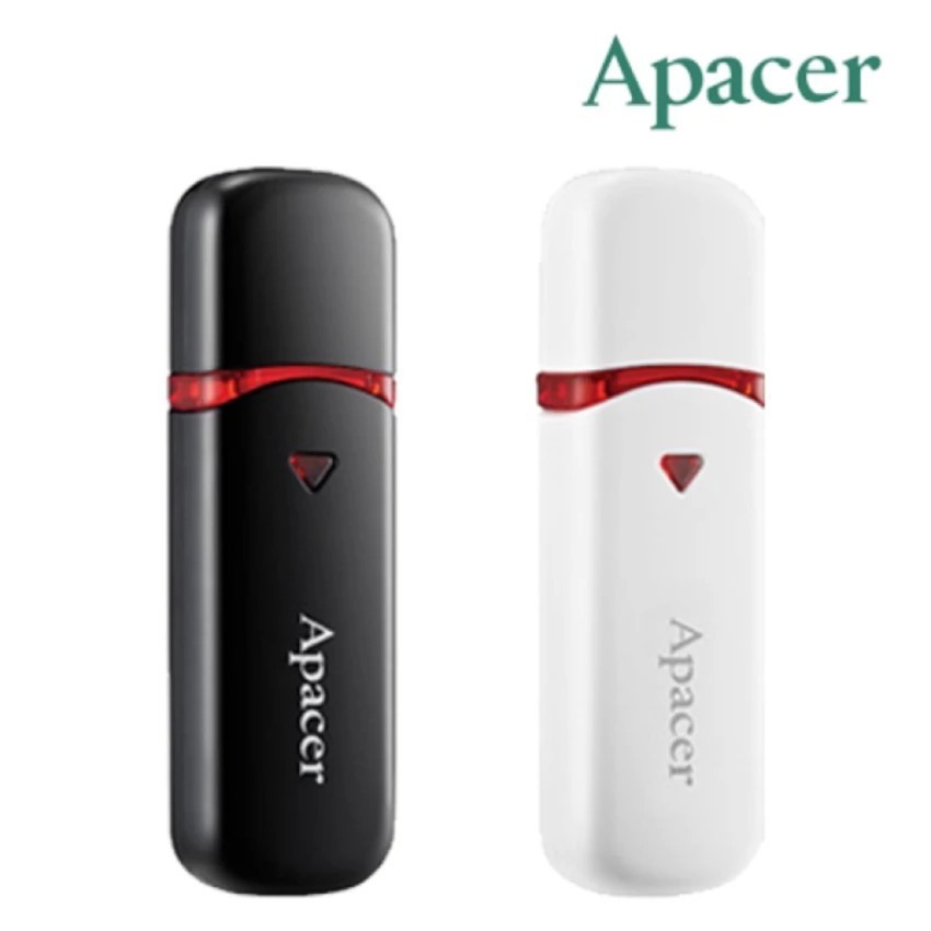 APACER AH333 64GB USB 2.0 WHITE/BLACK แฟลชไดรฟ์