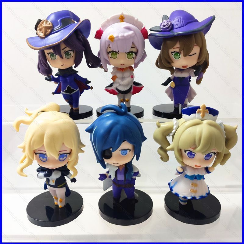 G2P 6pcs Genshin Impact Action Figure Kaedehara Kazuha Kawamoto Makiko ตุ๊กตาของเล่นสําหรับ KidHome 