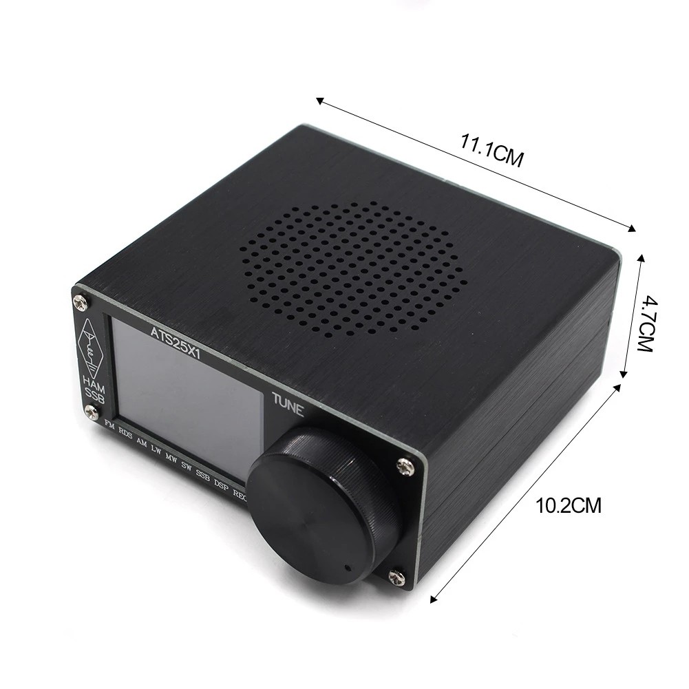 ATS25X1 ATS-25 Si4732 All-Band Radio Receiver FM LW(MW SW) SSB +สัมผัส 2.4 นิ้ว LCD + เสาอากาศ Whip 