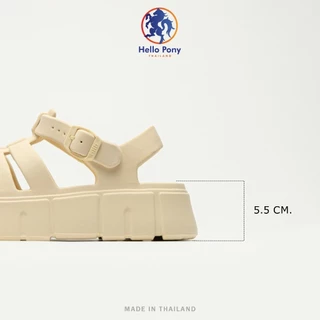 Hello Pony รุ่น MHM4012 รองเท้ารัดส้น รองเท้าแตะผู้หญิง แตะแบบสวม ส้นสูง สวมใส่สบาย EVA ทรงมินิมอล Size 36-41