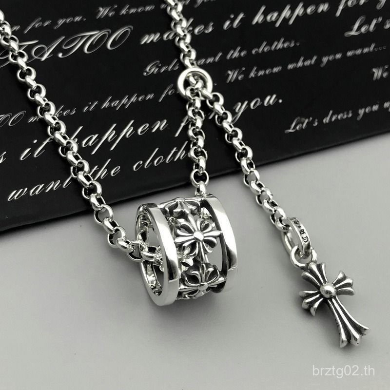 Chrome Hearts Crossสร้อยคอมินิมอลหรูหรา สำหรับผู้ชายและผู้หญิง ดีไซน์เหมาะกับสไตล์ STREET HIP-HOP แล