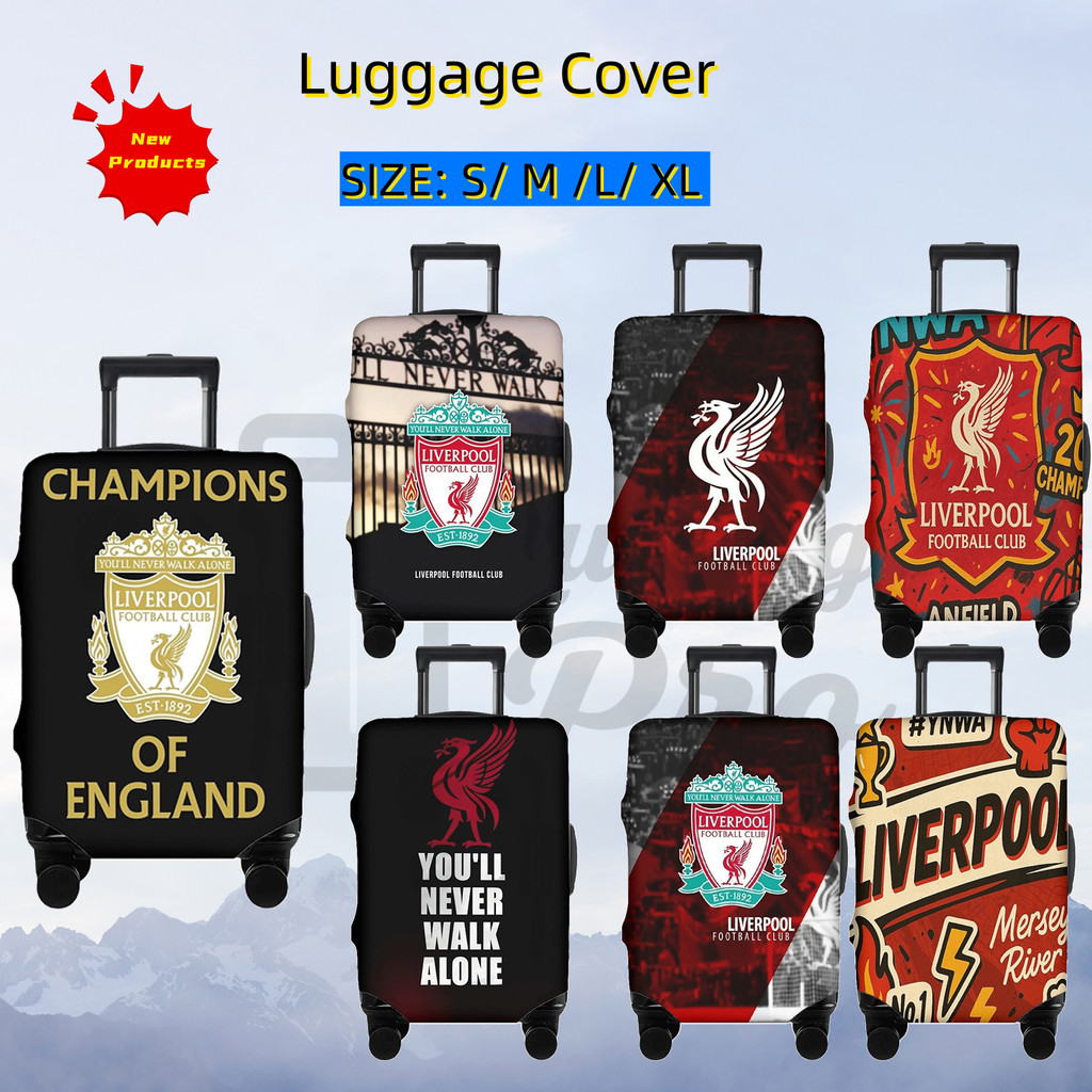 LIVER POOL ผ้าคลุมกระเป๋าเดินทางล้างทําความสะอาดได้ผ้าคลุมกระเป๋าเดินทางป้องกันรอยขีดข่วนเหมาะกับกระ