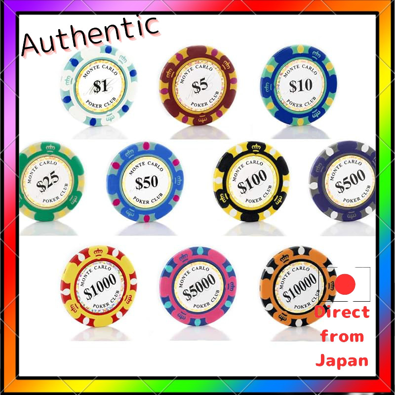 NITIUMI Authentic Casino Poker Chips 14g, 40mm Diameter, Poker Chips for Gaming, Golf Ball Markers, 