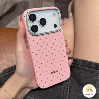 น่ารัก เคสไอโฟน17 เหมาะสำหรับ IPhone 15 17 13 16 12 14 11 Pro Max XR X XS Max 7 8 16 Plus เคสโทรศัพท์ลายจุดสไตล์มินิมอล