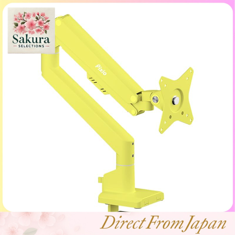 Pixio PS1 Wave Series Monitor Arm – Single & Dual, 17-32 Inch, Gas Spring Adjustable, VESA Compatibl