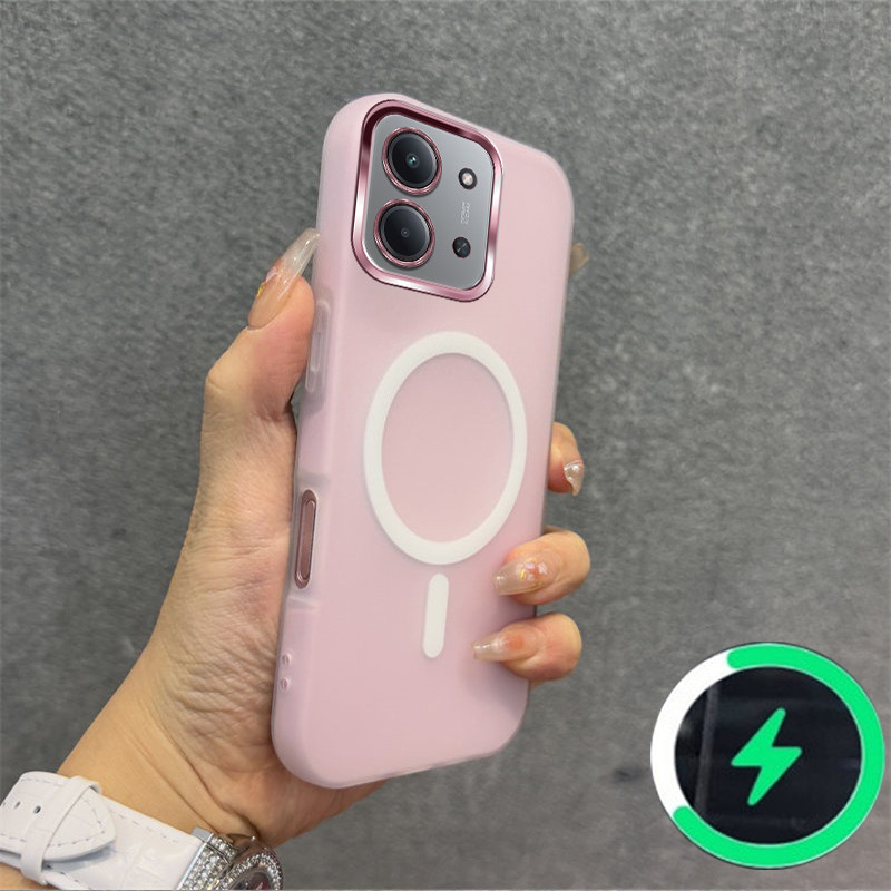 เหมาะสําหรับ Redmi 15c 4g POCO C85 4Gเคสโทรศัพท์ใหม่Jelly Caseไร้สายแม่เหล็กFrosted Shellสายรัดข้อมือสร้อยข้อมือ030 - รูปที่ 5