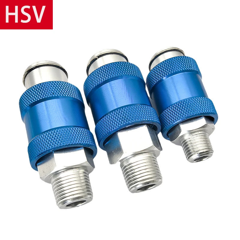 HSV-06 HSV-08 HSV-10 HSV-15 นิวเมติกมือสไลด์วาล์ว Flow Control สวิทช์คู่มือ G1/8 1/4 3/8 1/2 BSPT ด้