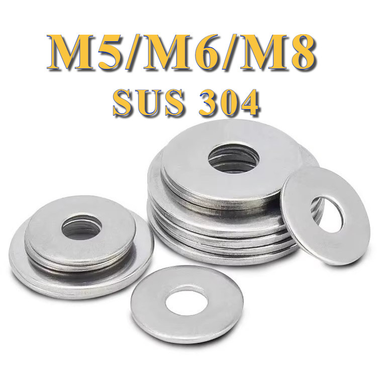 แหวนอีแปะสแตนเลส M5/M6/M8 แท้เกรดSUS304 แพ็ค ตัว ราคาโรงงาน #แหวนอีแปะสแตนเลส #แหวนรองน็อต [PY-TH1]
