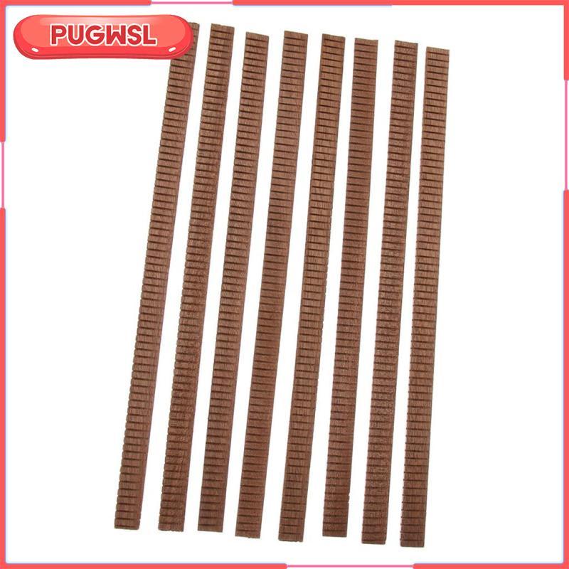 [pugwsl] 8 ชิ้น Acoustic / Classical Guitar Binding Purfling Strips ขอบด้านใน