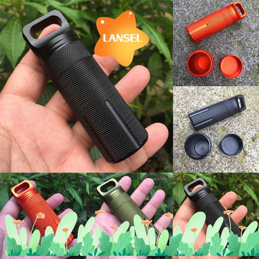 LANSEL EDC Kit ผู้ถือแคปซูลกลางแจ้งเก็บขวดซีลแคปซูล