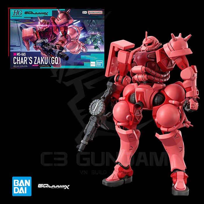 [BANDAI] MODEL HG 011 1/144 MS-06S Chars Zaku (GQ) HGGQ C3 Gundam & TCG