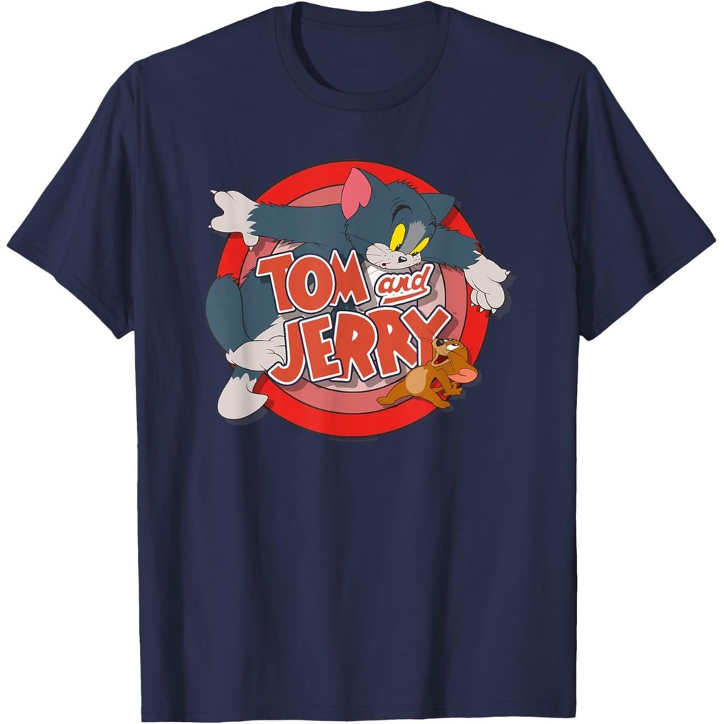 เสื้อยืดผู้ใหญ่ เสื้อ Tom and Jerry Cat & Mouse
