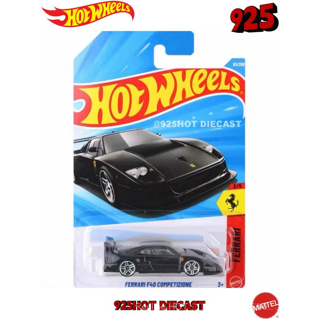 [925HOT] ล้อร้อน C4982 26C Ferrari F40 McLaren จําลองรถของเล่นรถของเล่น WQPV