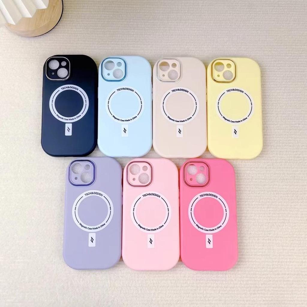 เคสนิ่มแม่เหล็ก เหมาะสําหรับ iPhone 15 Pro Max เคสโทรศัพท์รุ่นใหม่ iPhone 14 Pro Full Coverage Drop 