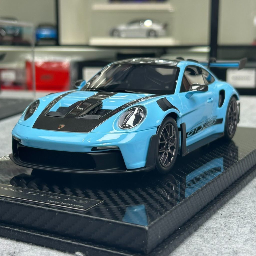 [คลังสินค้าพร้อม] AI รุ่น Porsche 911 GT3RS Limited Edition High-End จําลองรถเรซิ่นเครื่องประดับ 1 1