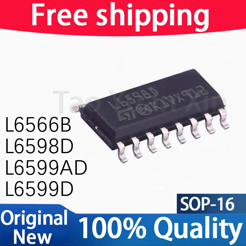 5PCS L6566B L6598D L6599AD L6599D L6566 L6598 L6599 SOP-16 LCD Board ทั่วไป IC Chipset