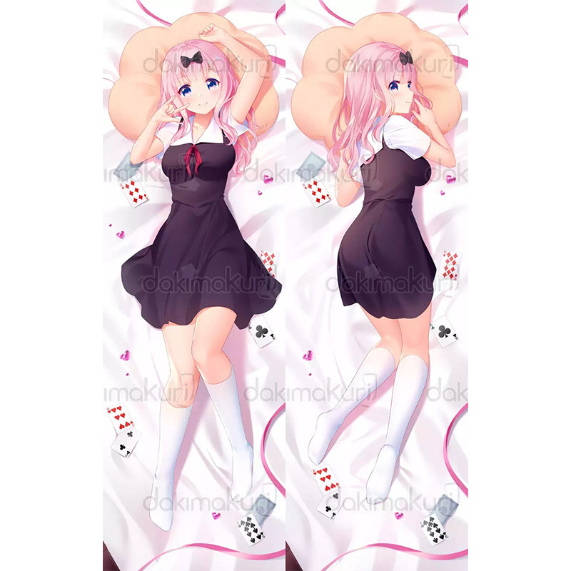 Kaguya Shinomiya Fujiwara Chika อะนิเมะ Dakimakura กอดหมอนหน้าแรกผ้าปูที่นอนยาวเบาะหมอน