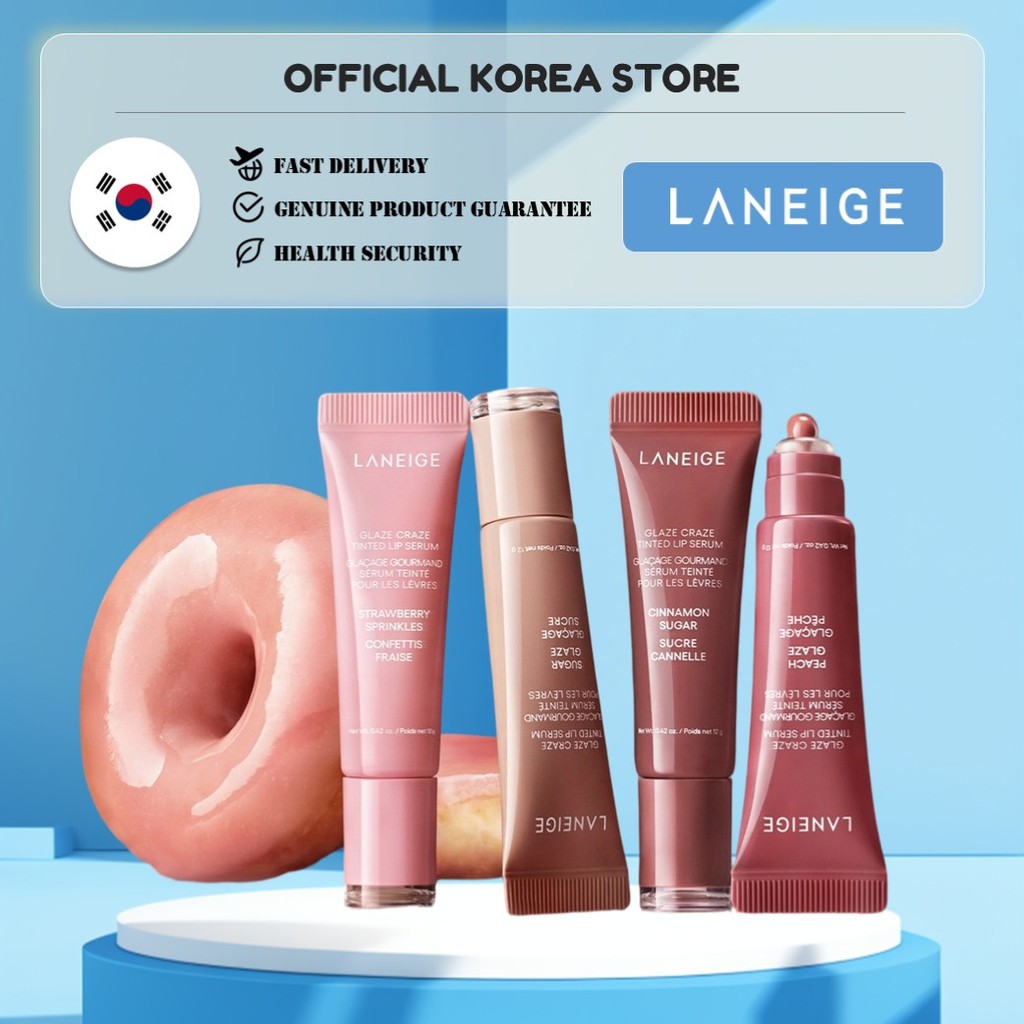 [LANEIGE] Glaze Craze Tinted Lip Serum (12g) / จากเกาหลี