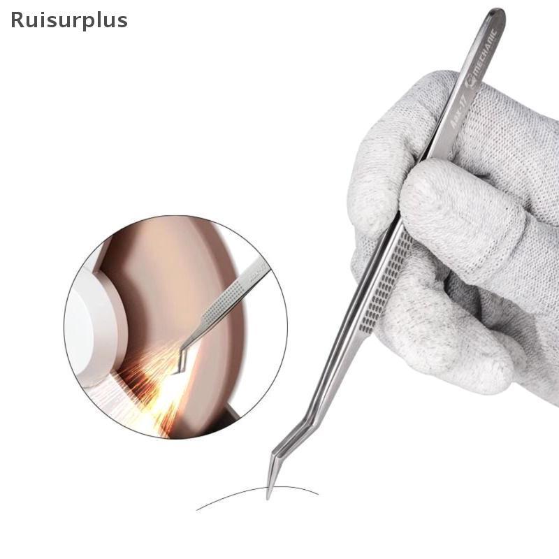 [Rui-t] Aax-17 แหนบตําแหน่งดีบุกสําหรับแคลมป์ลวดดีบุกที่แม่นยํา, แหนบสแตนเลสกันลื่นและทนต่อการสึกหรอ